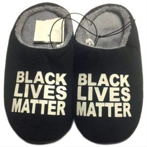 Black Lives Matter Kid’s Slip-on Slippers